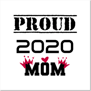 Proud 2020 Mom Idea Proud Mom 2020  Gift Social Distancing T-Shirt Posters and Art